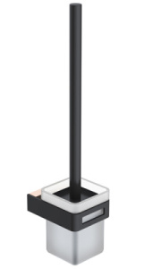 Ершик для унитаза Boheme Q Black 10954-B / 10954-CR-B / 10954-G-B, матовый, золото, черный