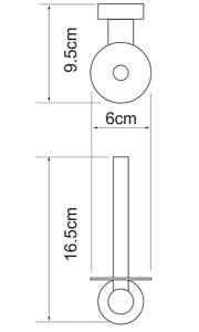 Держатель для туалетной бумаги Wasserkraft Donau K-9497
