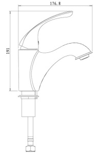 Смеситель для умывальника Lemark Intense LM5606C