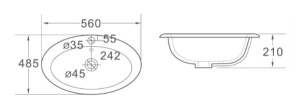 Умывальник SantiLine SL-2107