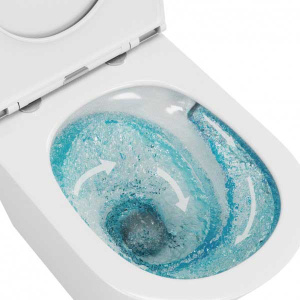 Подвесной унитаз OWL Vind Cirkel-H TOWLT190302 безободковый с крышкой Soft Close