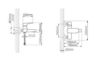 Смеситель для ванны Wisent W30139