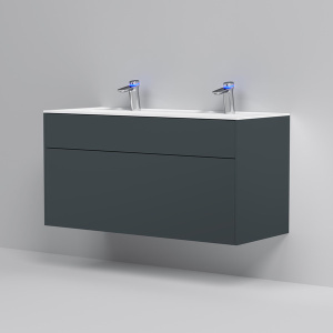 Тумба под умывальник AM.PM Inspire V2.0 M50AFHX1203GM подвесная графит матовый, 120, графит матовый