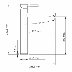 Смеситель для умывальника WasserKraft Wern 4203H