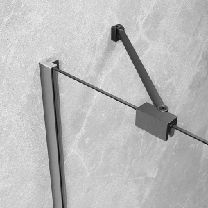 Душевая шторка на ванну Radaway Essenza Brushed GunMetal PND II прозрачный, 100х150, прозрачный