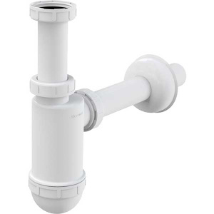Сифон для умывальника Alcaplast с донным клапаном Roxen PD01B (black) без перелива и гофрой