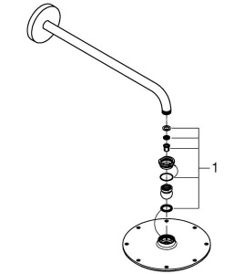 Верхний душ Grohe Rainshower Cosmopolitan 26171000