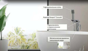 Смеситель для ванны Lemark Unit LM4544C