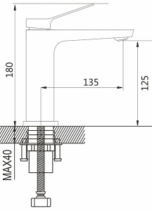 Смеситель для умывальника Shevanik S4601