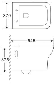 Подвесной унитаз BelBagno Romano BB248CHR безободковый, белый