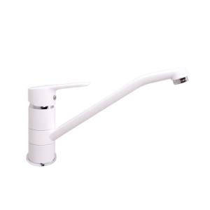 Смеситель для кухонной мойки Rubineta Uno-20 / Uno-20 (WT)/ Uno-20 (BK2), белый