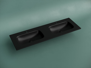 Умывальник CeramicaNova Grace CN7022MB / CN7023MB, 141х46, черный матовый