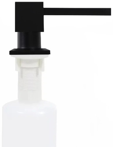 Дозатор для моющих средств Rea black matt square BAT-05007
