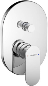 Смеситель скрытого монтажа Bravat Gina PB865104CP-2-ENG (2 функции), хром