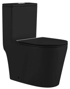 Напольный унитаз Tornado SantiLine SL-5029MB, черный матовый