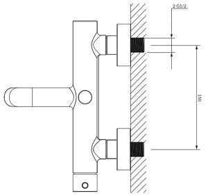 Смеситель для ванны Omnires Y Y1231GL / Y1231GLB, золото