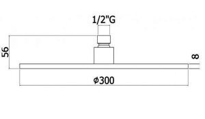 Верхний душ Paffoni Master King ZSOF079HG / ZSOF079HGSP, 30х30, золото медовое