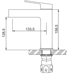 Смеситель для умывальника Gappo G1099-39