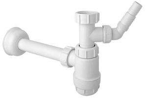 Сифон для умывальника McAlpine HC2WM-32 для подключения стиральной и посудомоечной машины