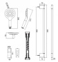 Душевой гарнитур Bravat Snow D157CP-2