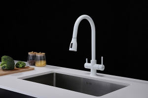 Смеситель для кухонной мойки Paulmark Lange La214212-431 с подключением к фильтру воды