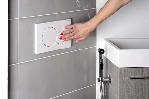 Кнопка для инсталляции Geberit Sigma 01, белый глянцевый
