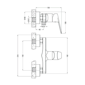 Смеситель для душа Deante Jasmin BGJ 040M