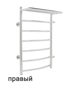 Полотенцесушитель Gloss&Reiter Raduga lux LeRi ЛБ Д6 П1 боковое подключение, 50х80 6 перекладин 1 дюйм (левый)