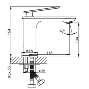 Смеситель для умывальника Haiba HB10589
