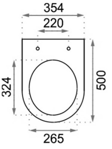 Подвесной унитаз Rea Porter Rimless C1401