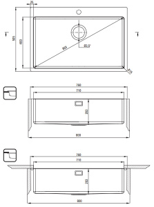 Кухонная мойка Deante Olfato ZPO_010C