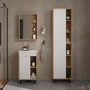 Шкаф-зеркало Volna Osmond 50 / 60, 50х70, дерево