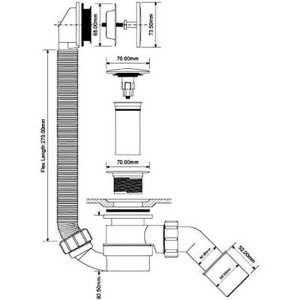 Сифон для ванны McAlpine HC2600CL