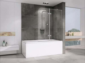 Душевая шторка на ванну Abber Ewiges Wasser AG51120, 120х140, прозрачный