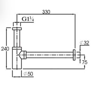 Сифон для умывальника Ganzer GZ5602-D