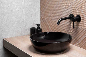 Смеситель для умывальника встраиваемый Armatura Moza Black 5039-810-81