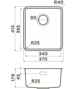 Кухонная мойка Omoikiri Omi 37-U/I-IN Ultra