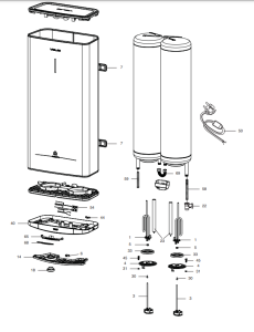 Электрический водонагреватель ARISTON ABS VLS PRO R 50 (3700708)
