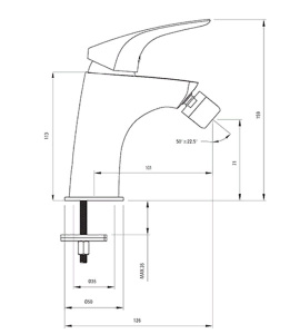 Смеситель для биде Deante Cynia BCY 031M