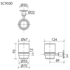 Стакан Sancos Base SC9030MB