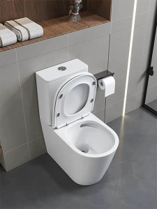 Напольный унитаз Cerutti Piera Tornado CT10560 безободковый с крышкой Soft Close, белый