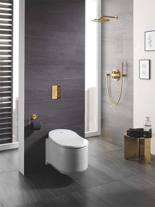 Верхний душ Grohe Rainshower 26066GL0 / 26066GN0, 31х31, холодный рассвет глянец