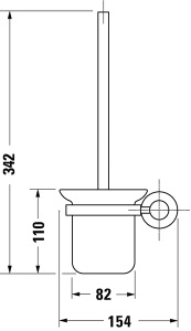 Ершик для унитаза Duravit D-Code 0099271000