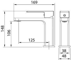 Смеситель для умывальника Grossman Style 510.K35.05.100