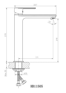 Смеситель для умывальника Haiba HB11505