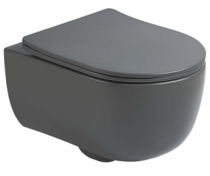 Подвесной унитаз Vincea Evo VT1-34SMA / VT1-34SMB, антрацит матовый