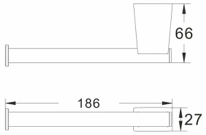 Держатель для туалетной бумаги Shevanik SG5715H