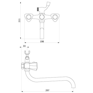 Смеситель для ванны Damixa Object 349500000