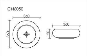 Умывальник CeramicaNova Element CN6050MC