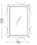 Зеркало Boheme Vallessi Dolce 567-G Gold